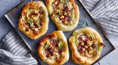 Pieni koko, suuri nautinto! Minipizzat sopivat myös leipomoiden ja kahviloiden listoille.