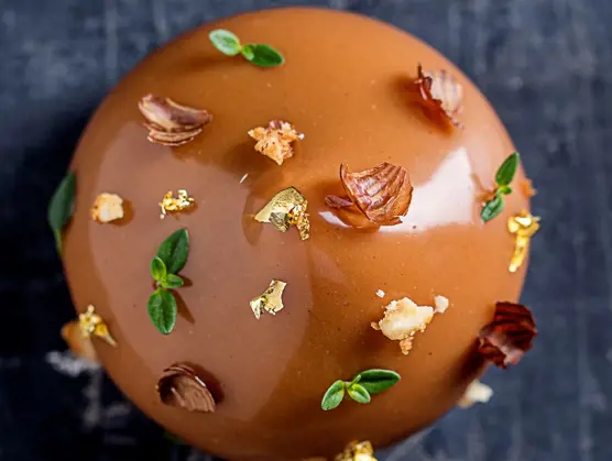 Glaze med hasselpraliné