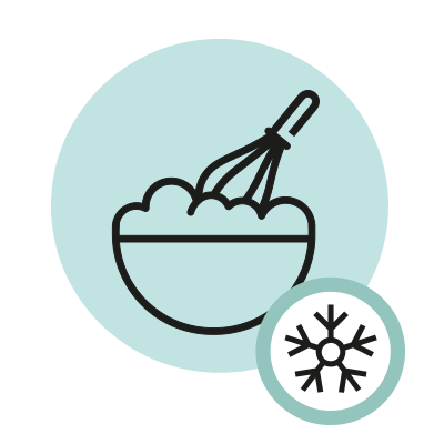 Voidaan käyttää pakastettavien tuotteiden raaka-aineena.